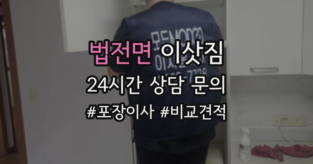 법전면 이삿짐