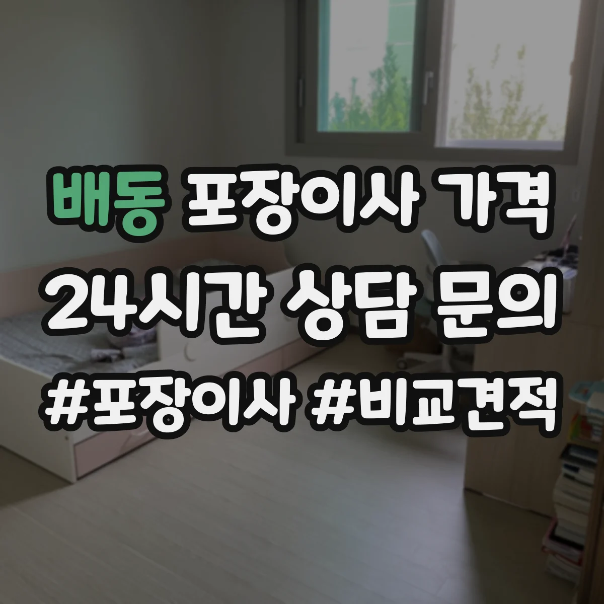 배동 포장이사 가격