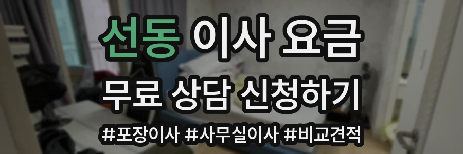 선동 이사 요금