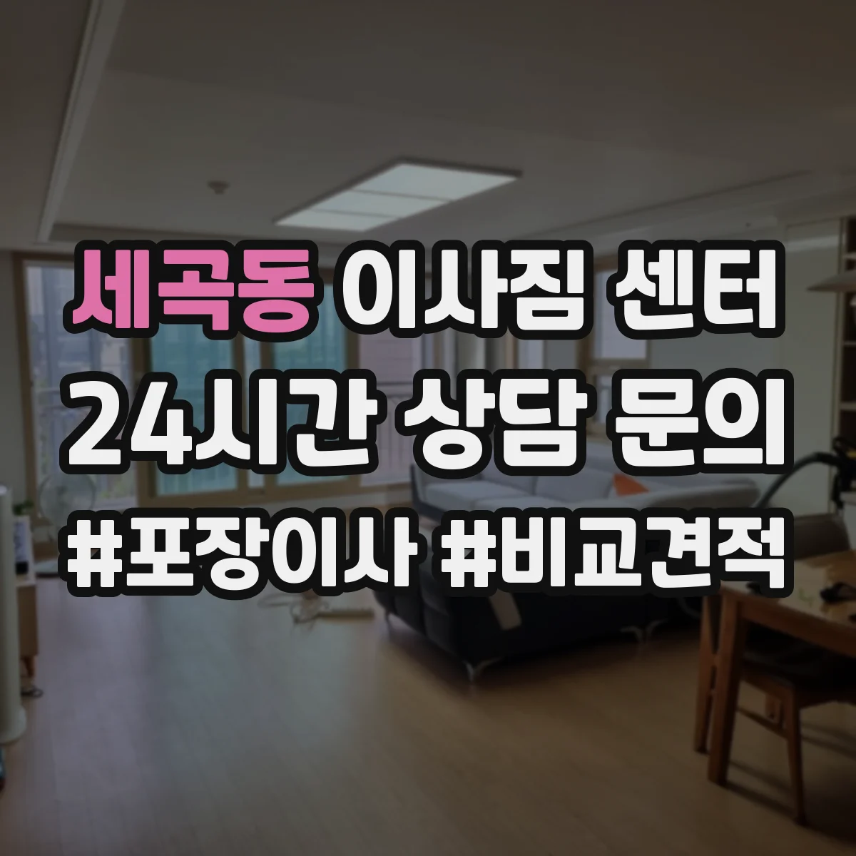 세곡동 이사짐 센터