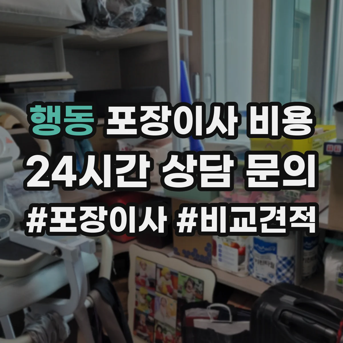 행동 포장이사 비용