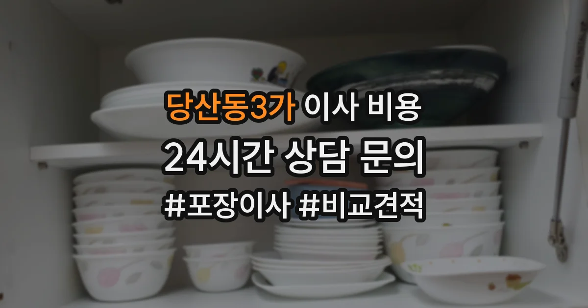 당산동3가 이사 비용