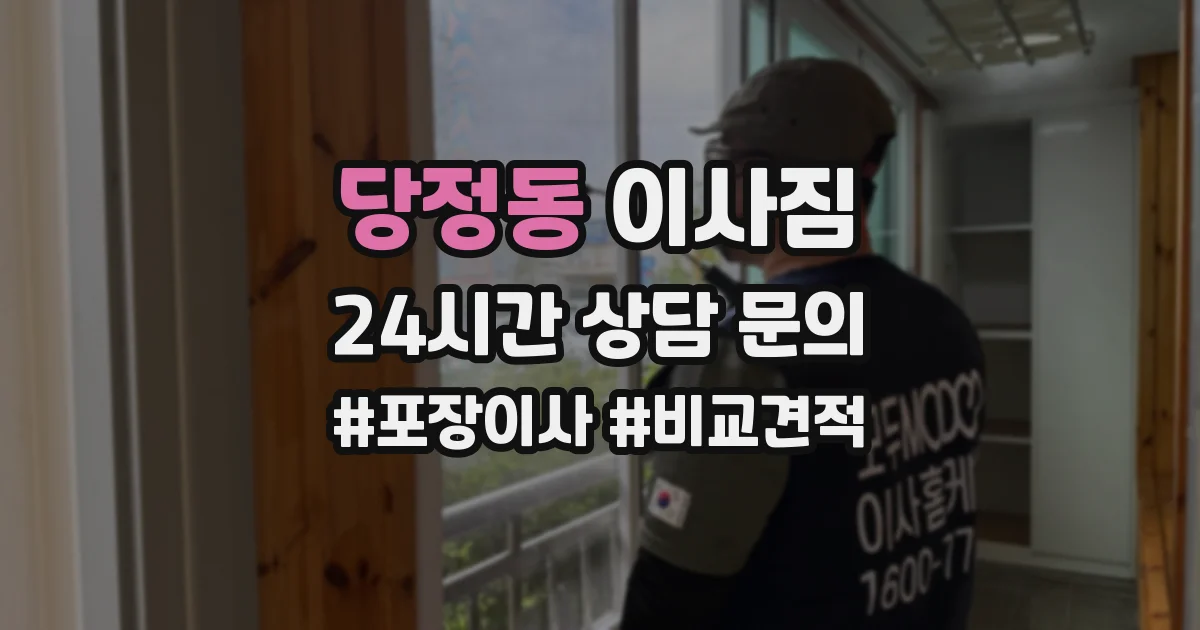 당정동 이사짐