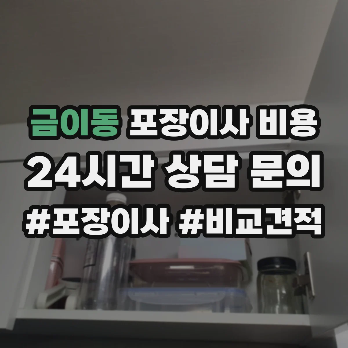 금이동 포장이사 비용