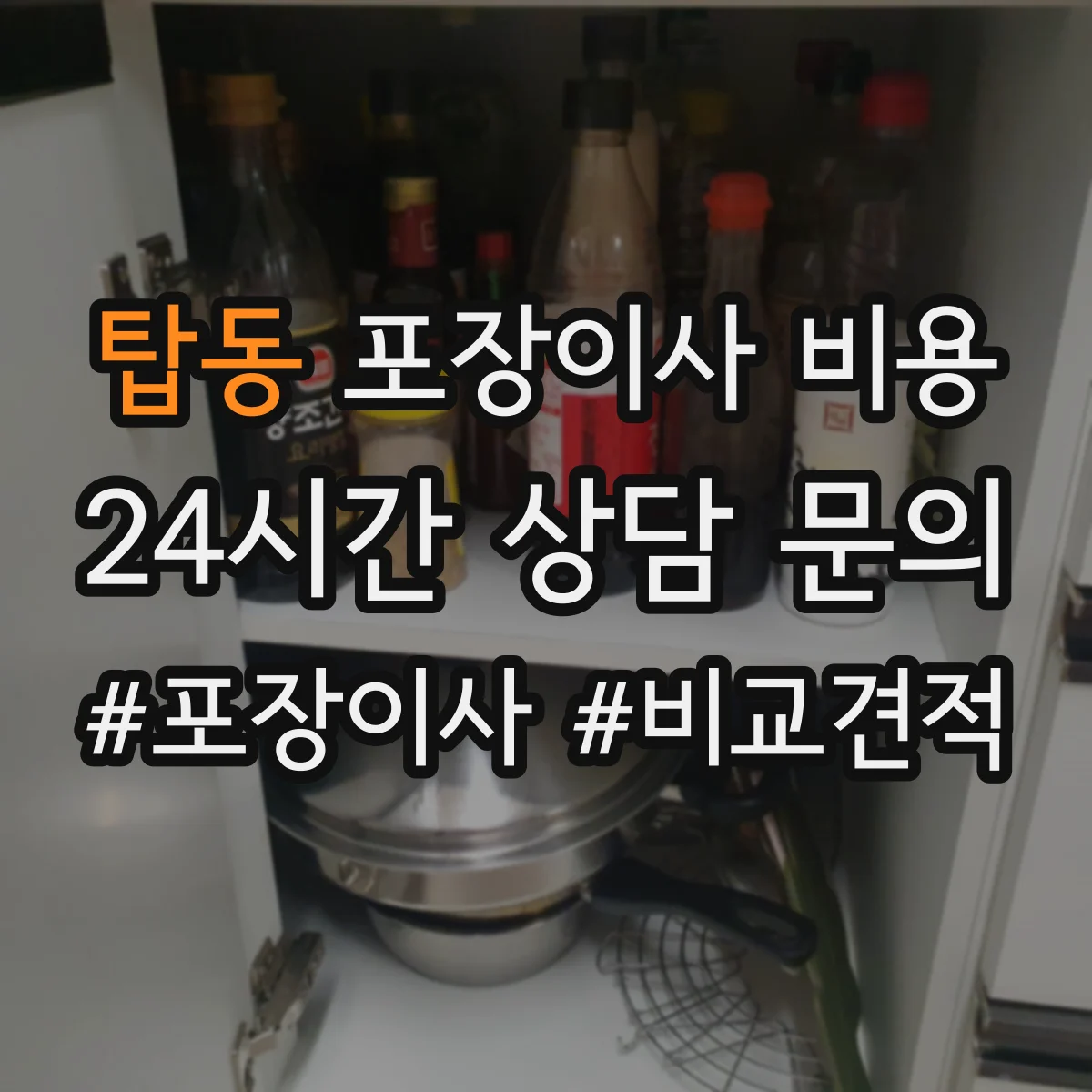 탑동 포장이사 비용