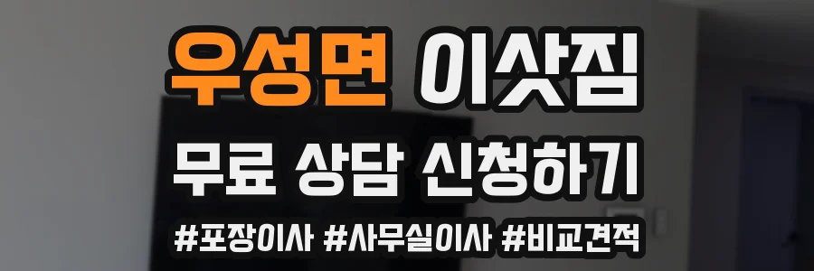 우성면 이삿짐