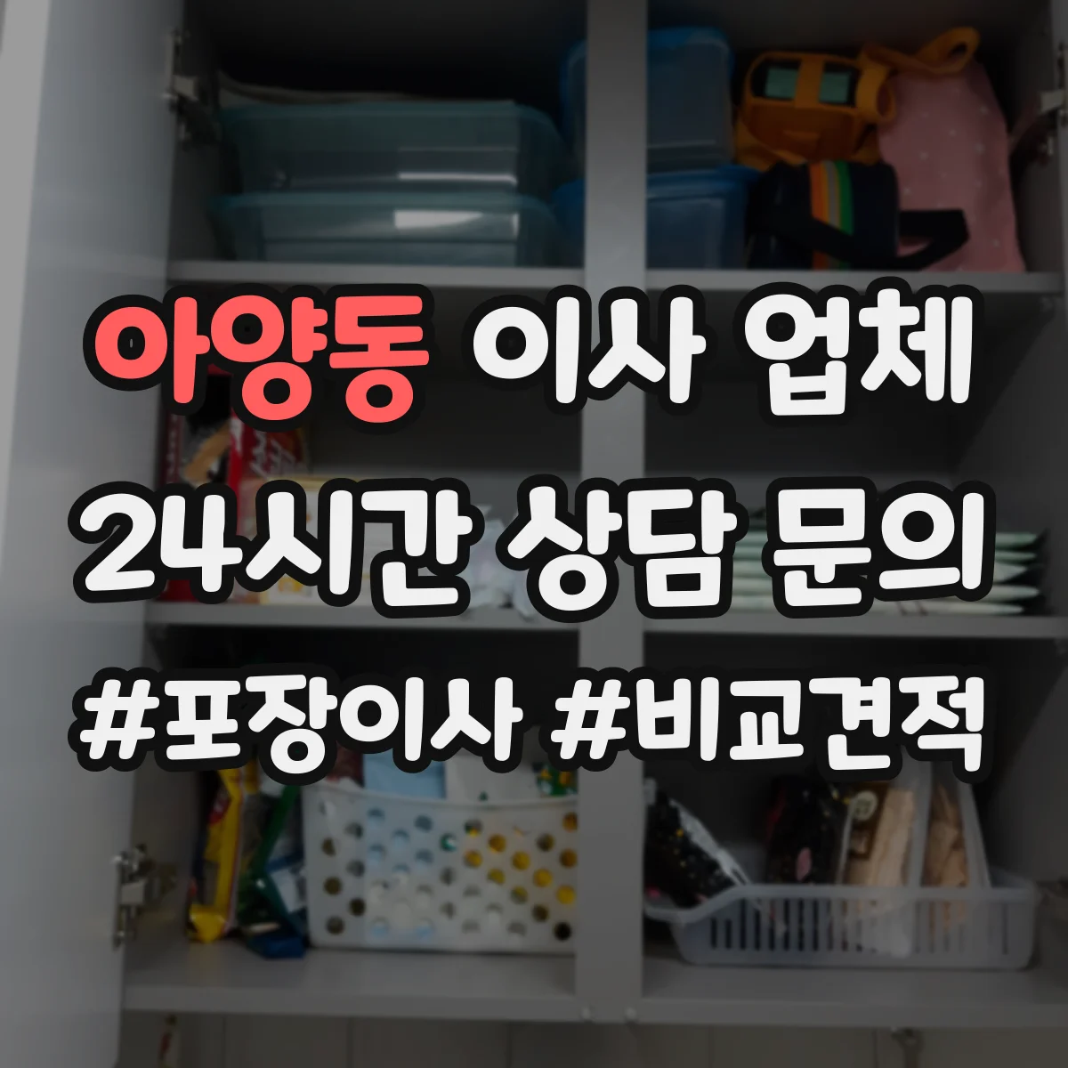 아양동 이사 업체