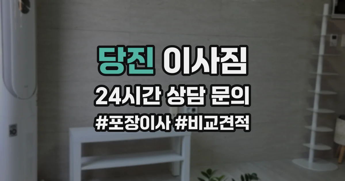 당진 이사짐