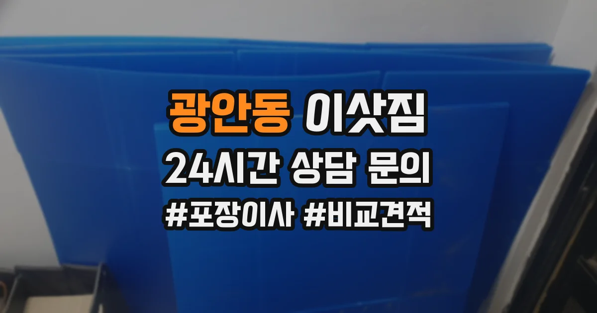 광안동 이삿짐