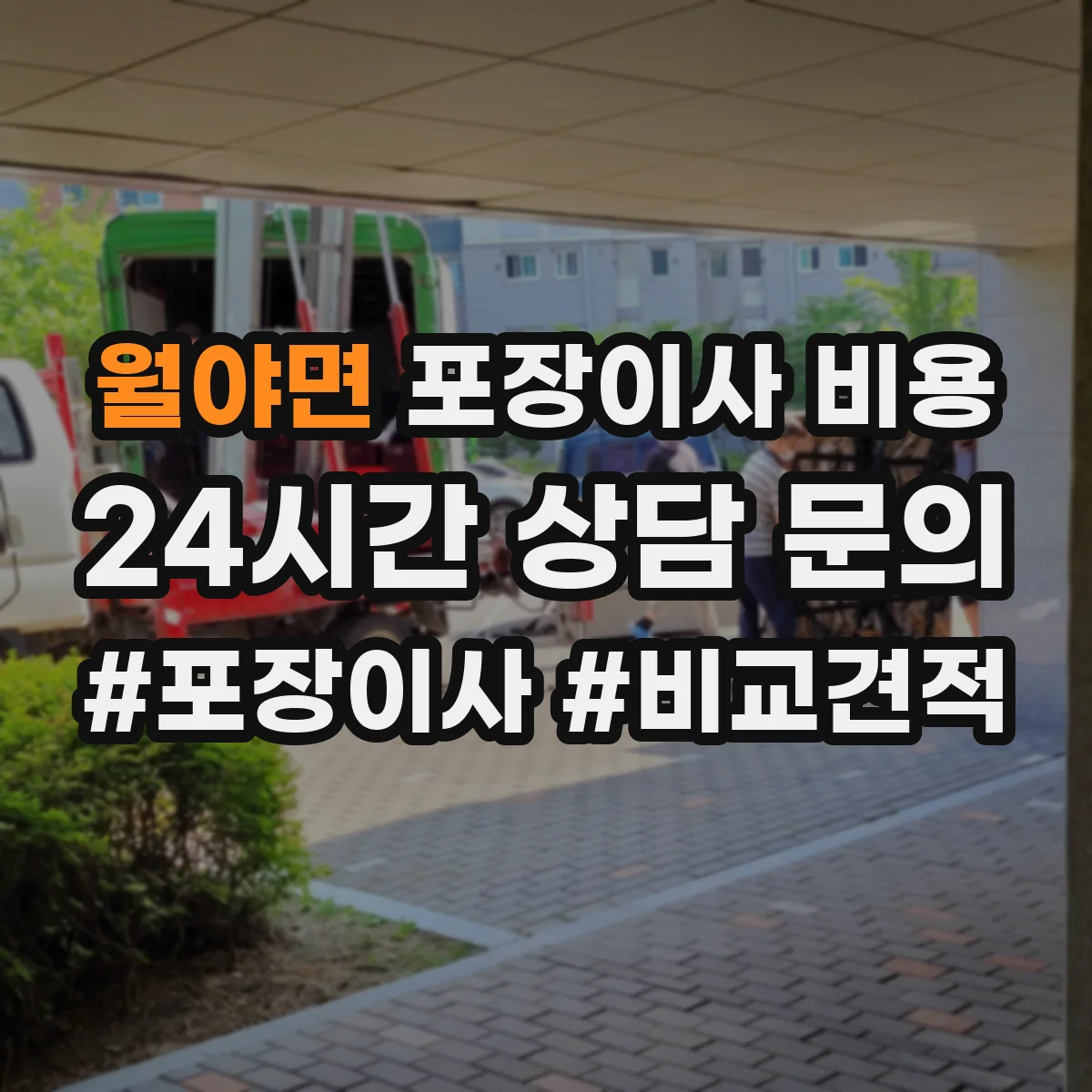 월야면 포장이사 비용