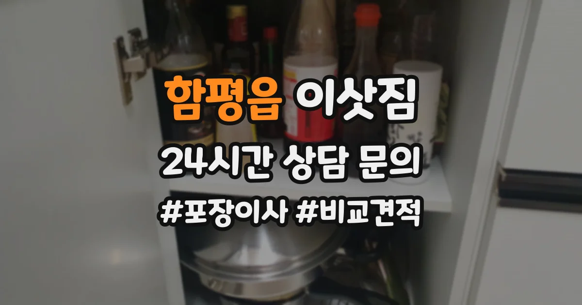 함평읍 이삿짐