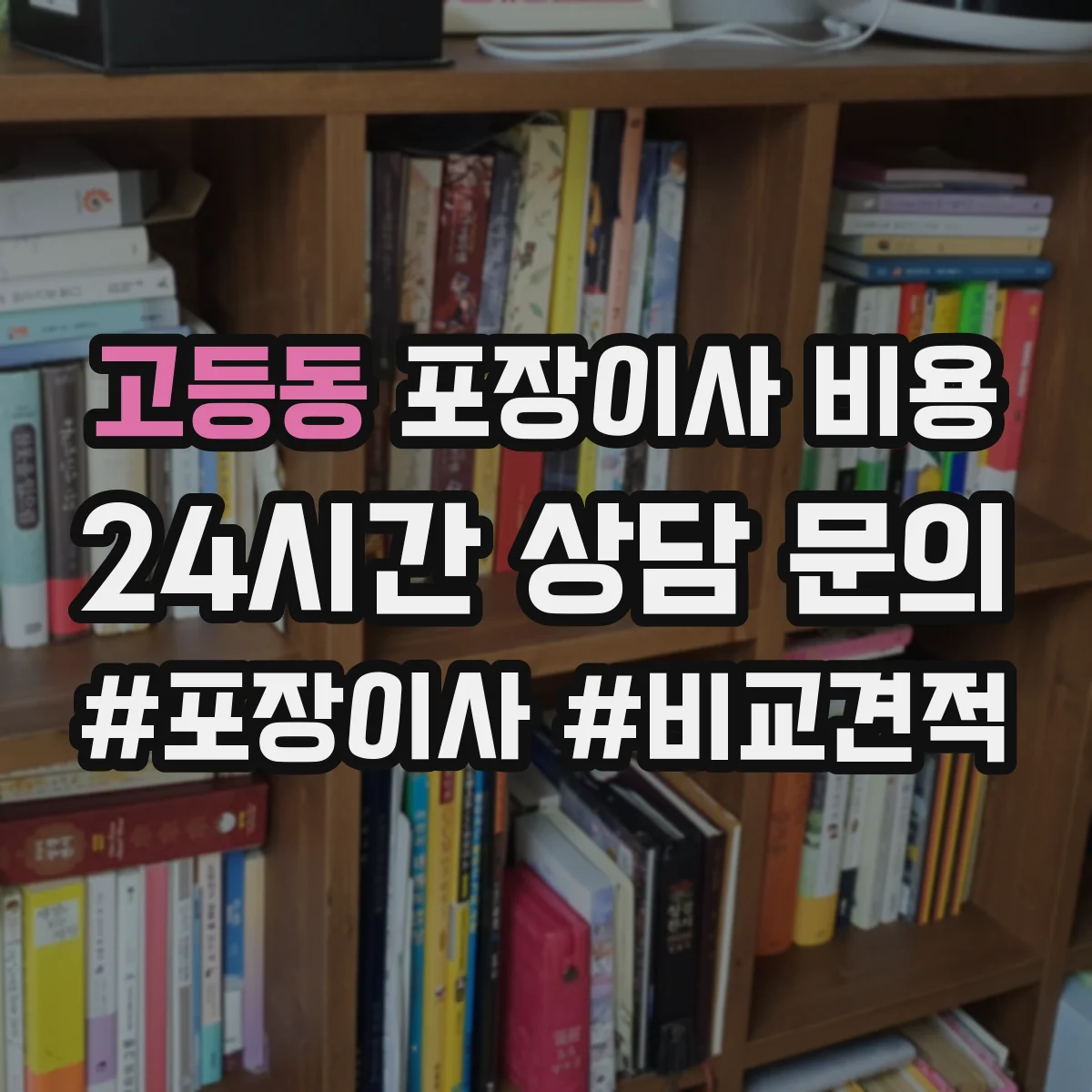 고등동 포장이사 비용