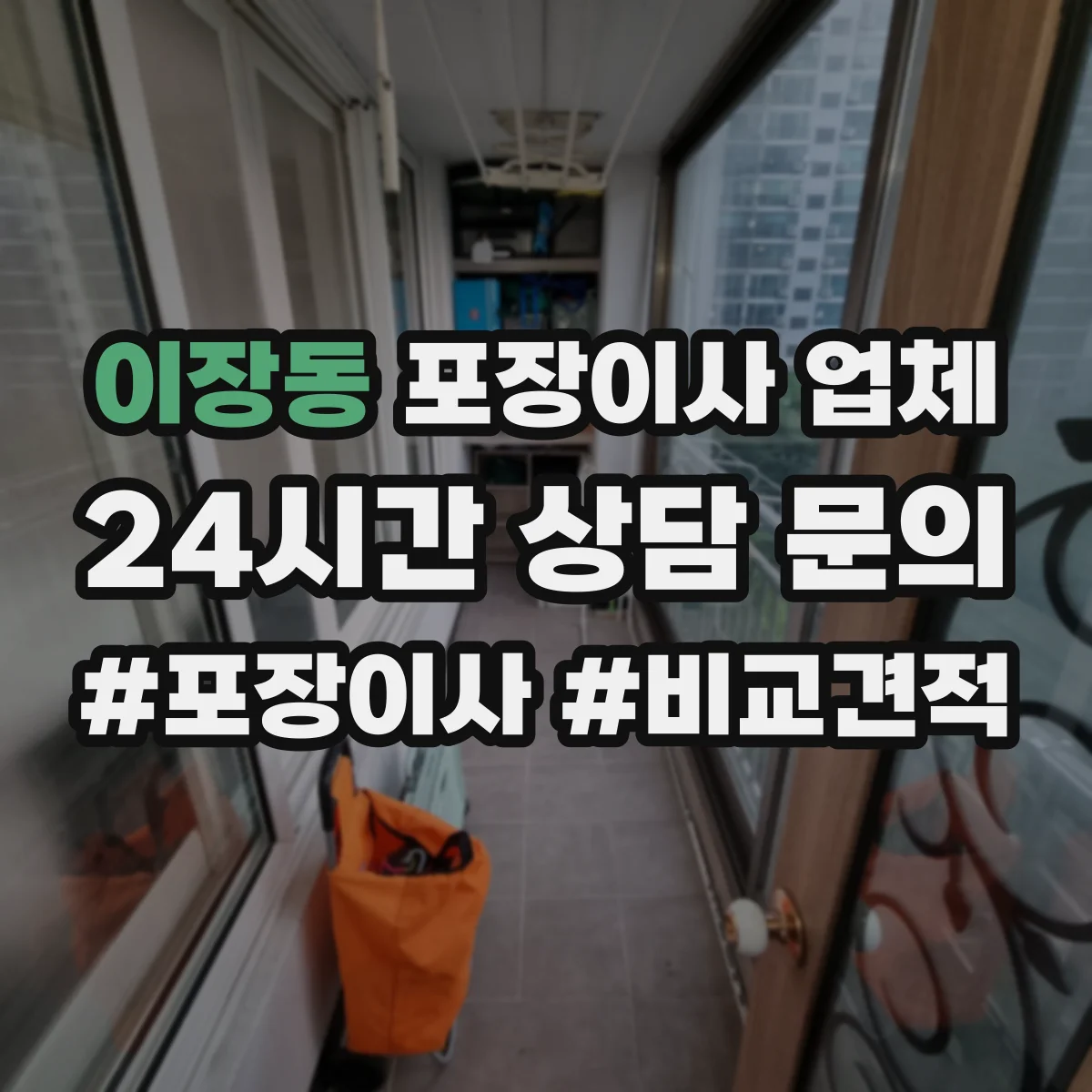 이장동 포장이사 업체