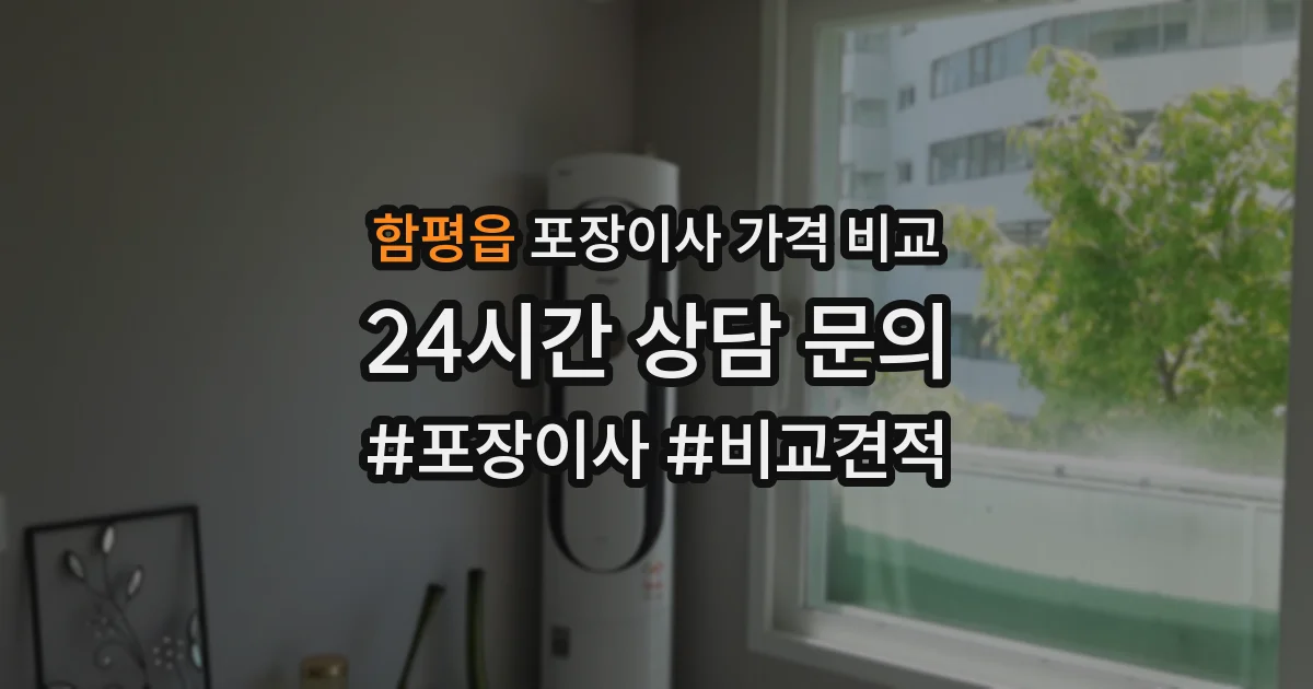 함평읍 포장이사 가격 비교
