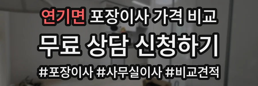 연기면 포장이사 가격 비교