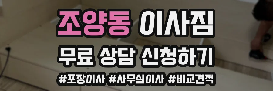 조양동 이사짐