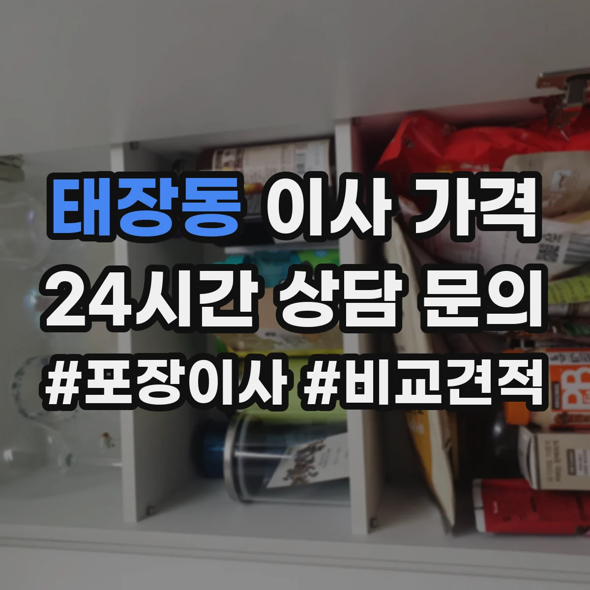 태장동 이사 가격