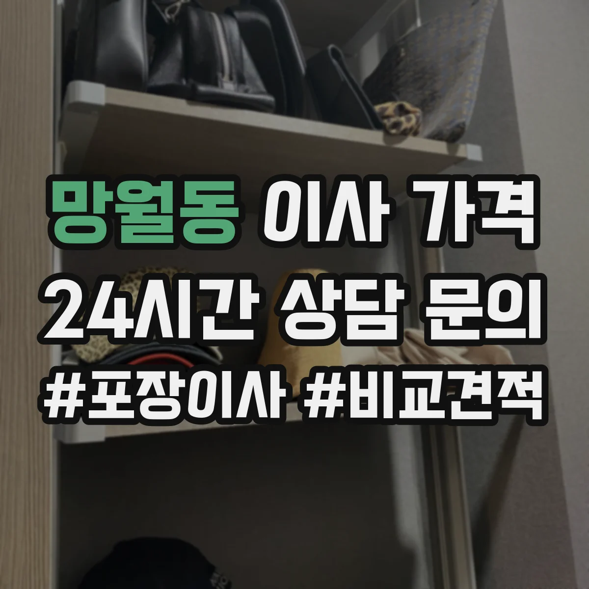 망월동 이사 가격