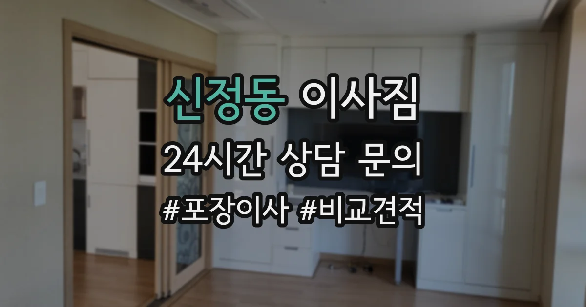 신정동 이사짐