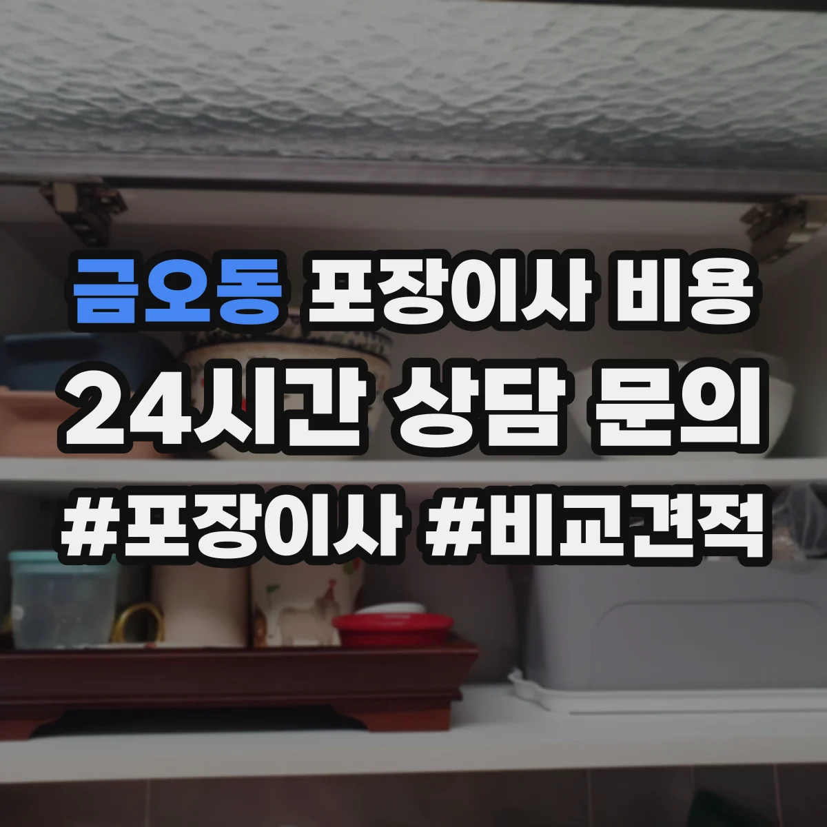 금오동 포장이사 비용