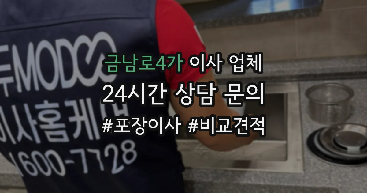 금남로4가 이사 업체