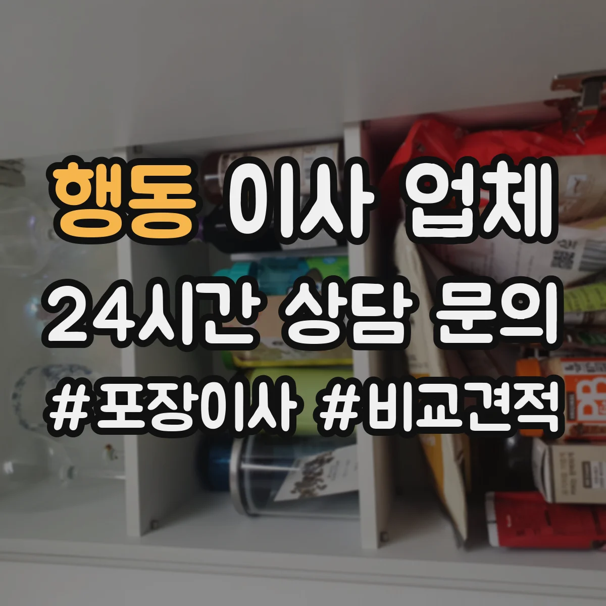 행동 이사 업체