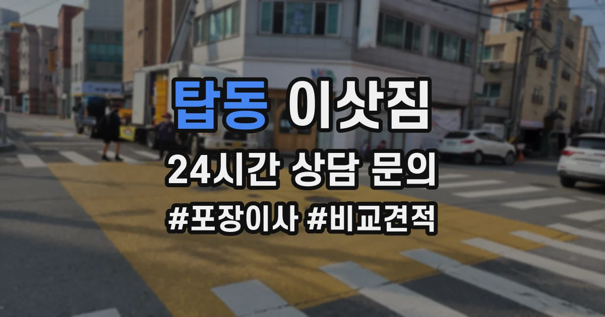 탑동 이삿짐