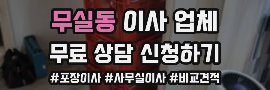무실동 이사 업체