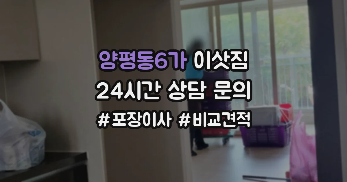 양평동6가 이삿짐