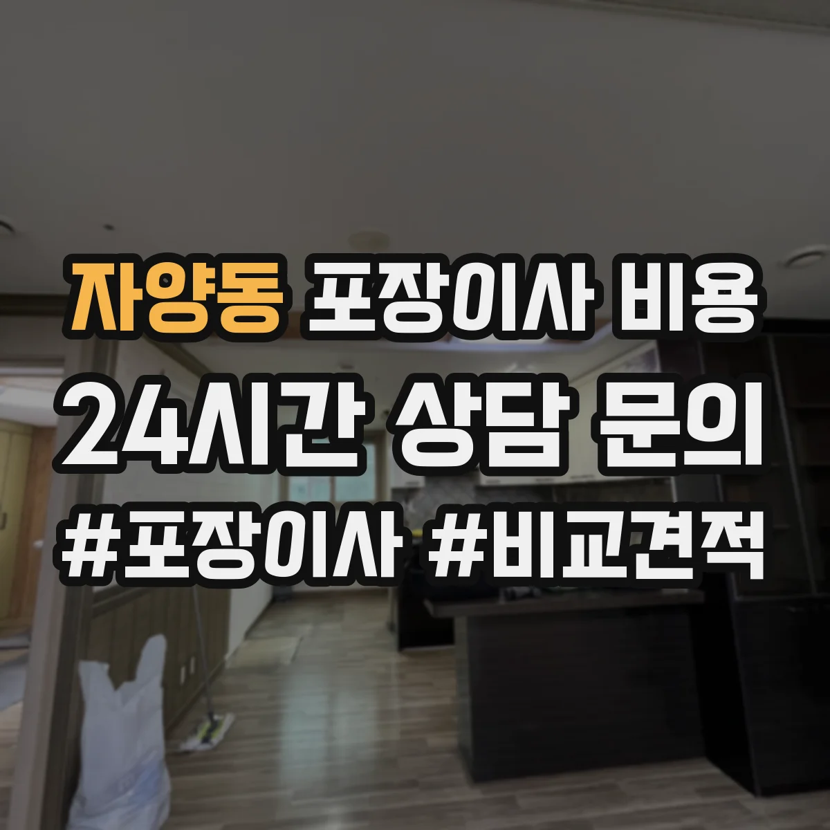 자양동 포장이사 비용