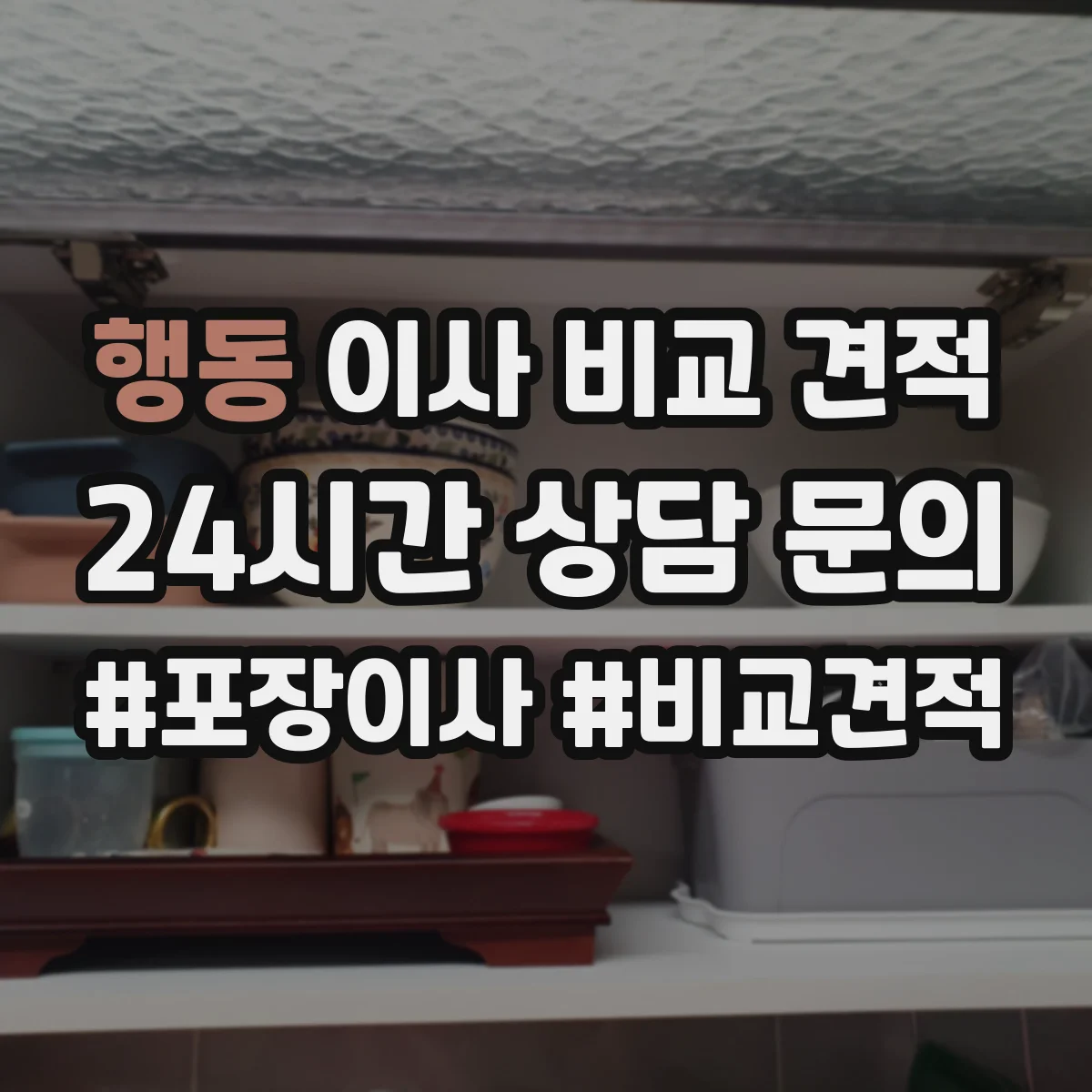 행동 이사 비교 견적