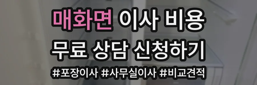 매화면 이사 비용