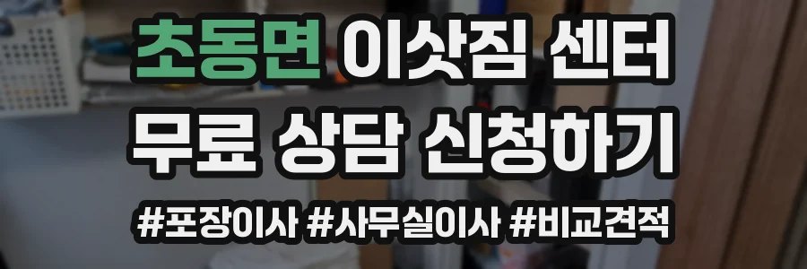 초동면 이삿짐 센터