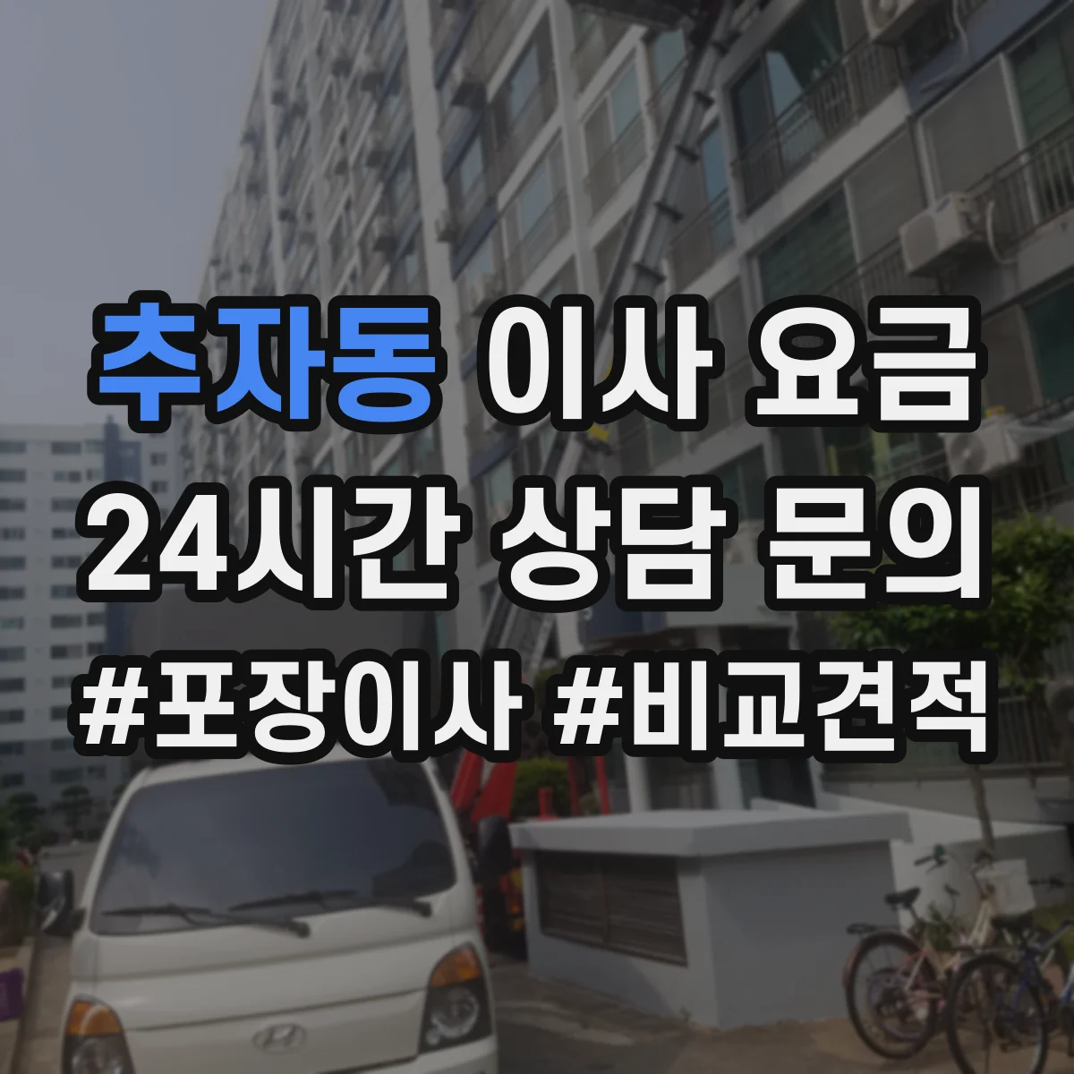 추자동 이사 요금