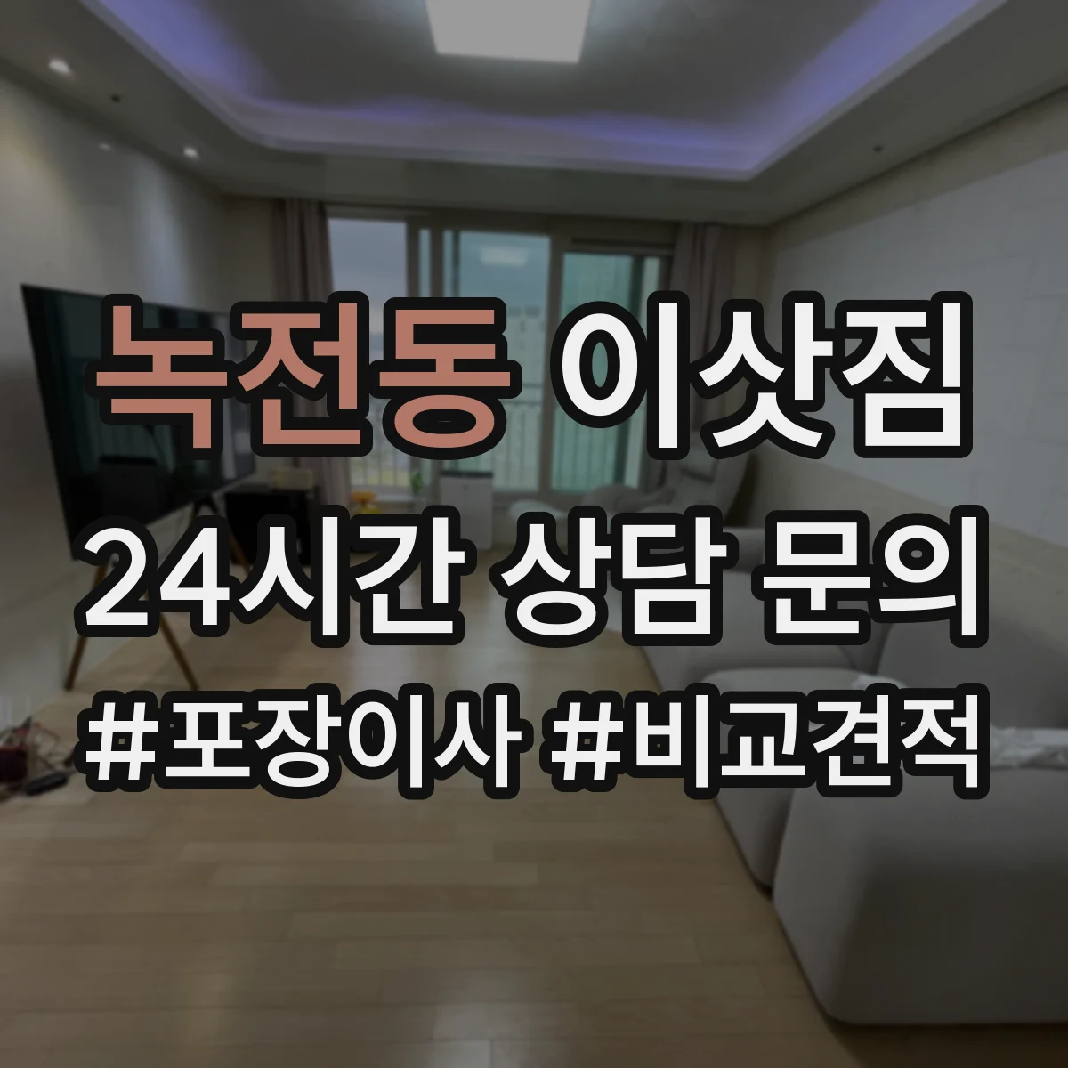 녹전동 이삿짐