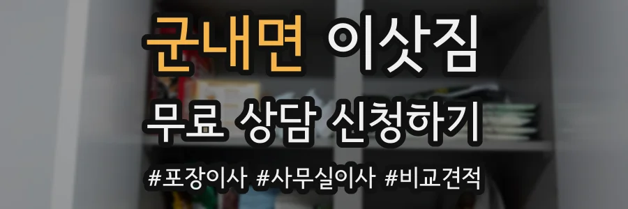 군내면 이삿짐