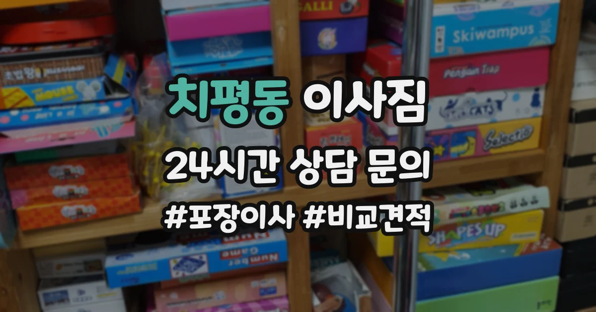 치평동 이사짐