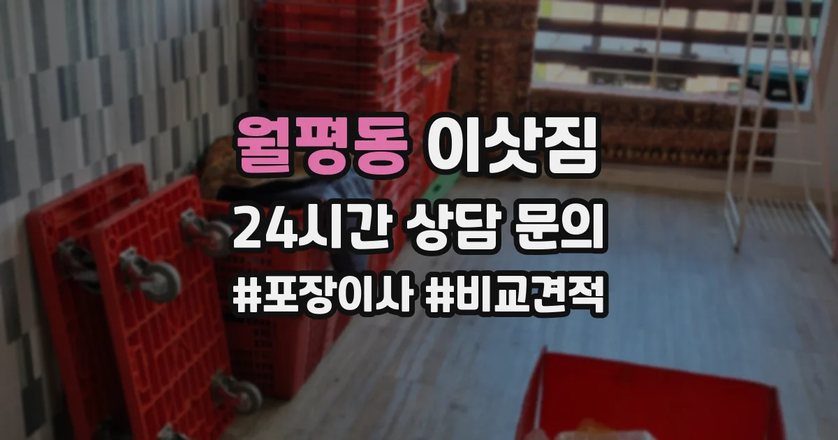 월평동 이삿짐