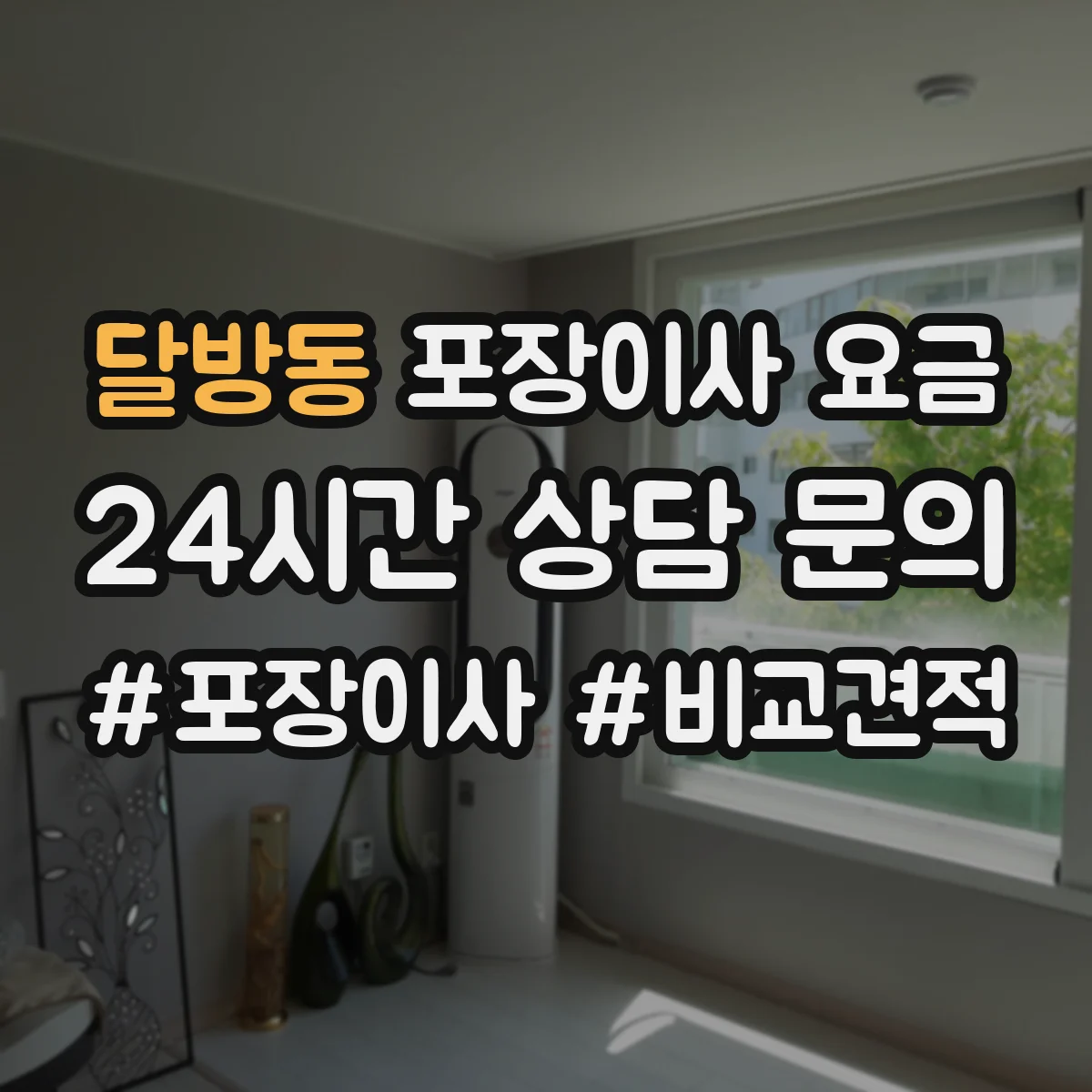 달방동 포장이사 요금