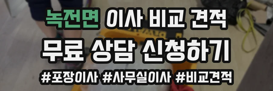 녹전면 이사 비교 견적