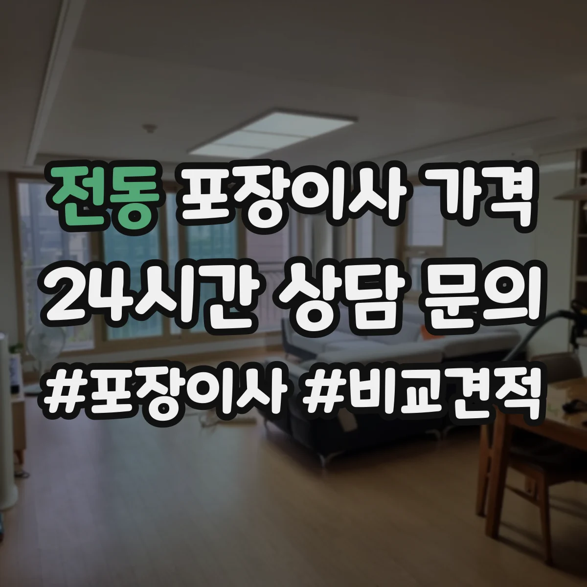 전동 포장이사 가격