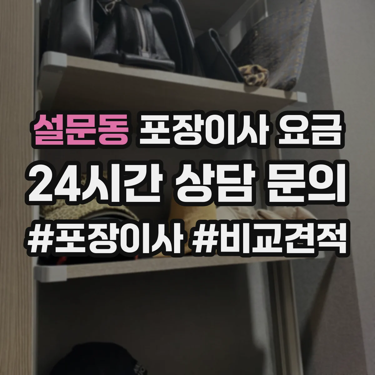 설문동 포장이사 요금