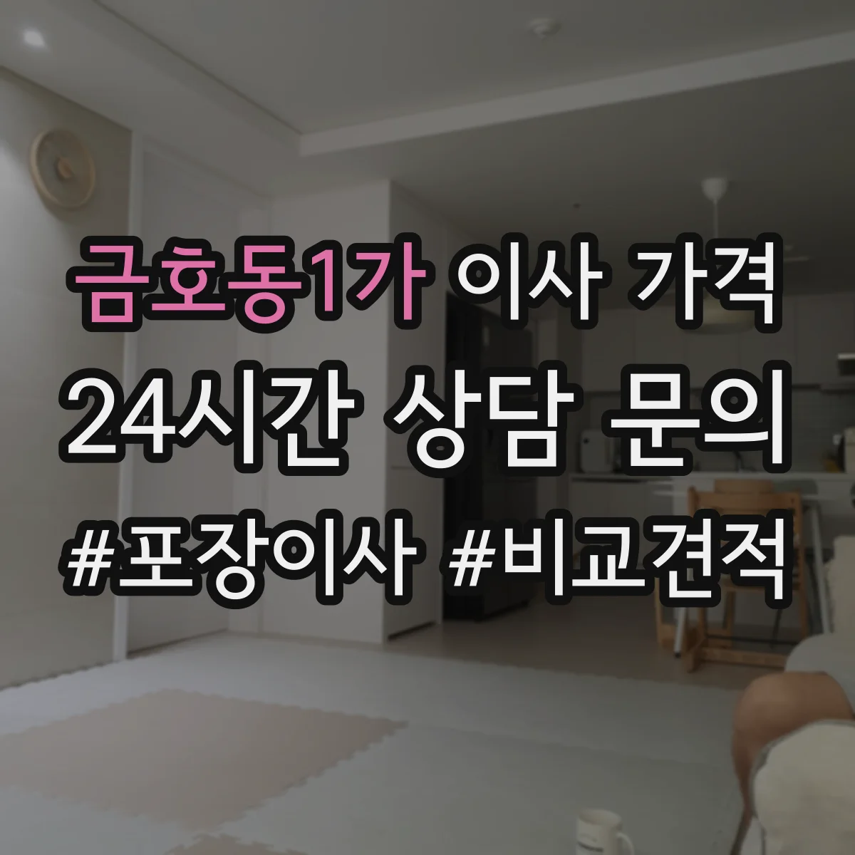금호동1가 이사 가격