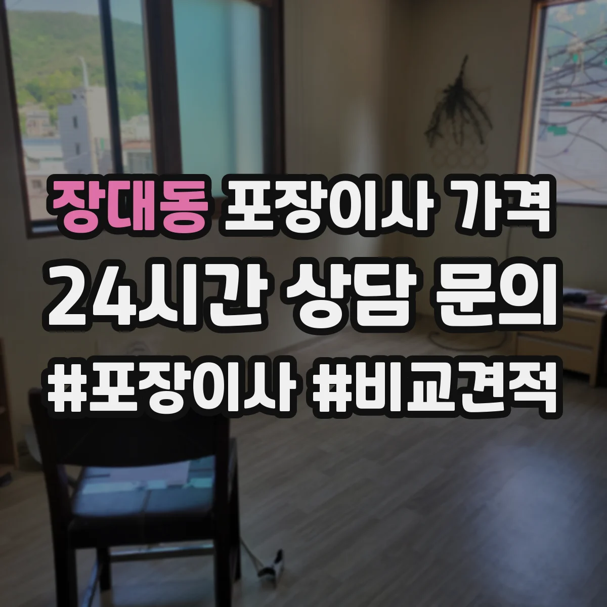 장대동 포장이사 가격