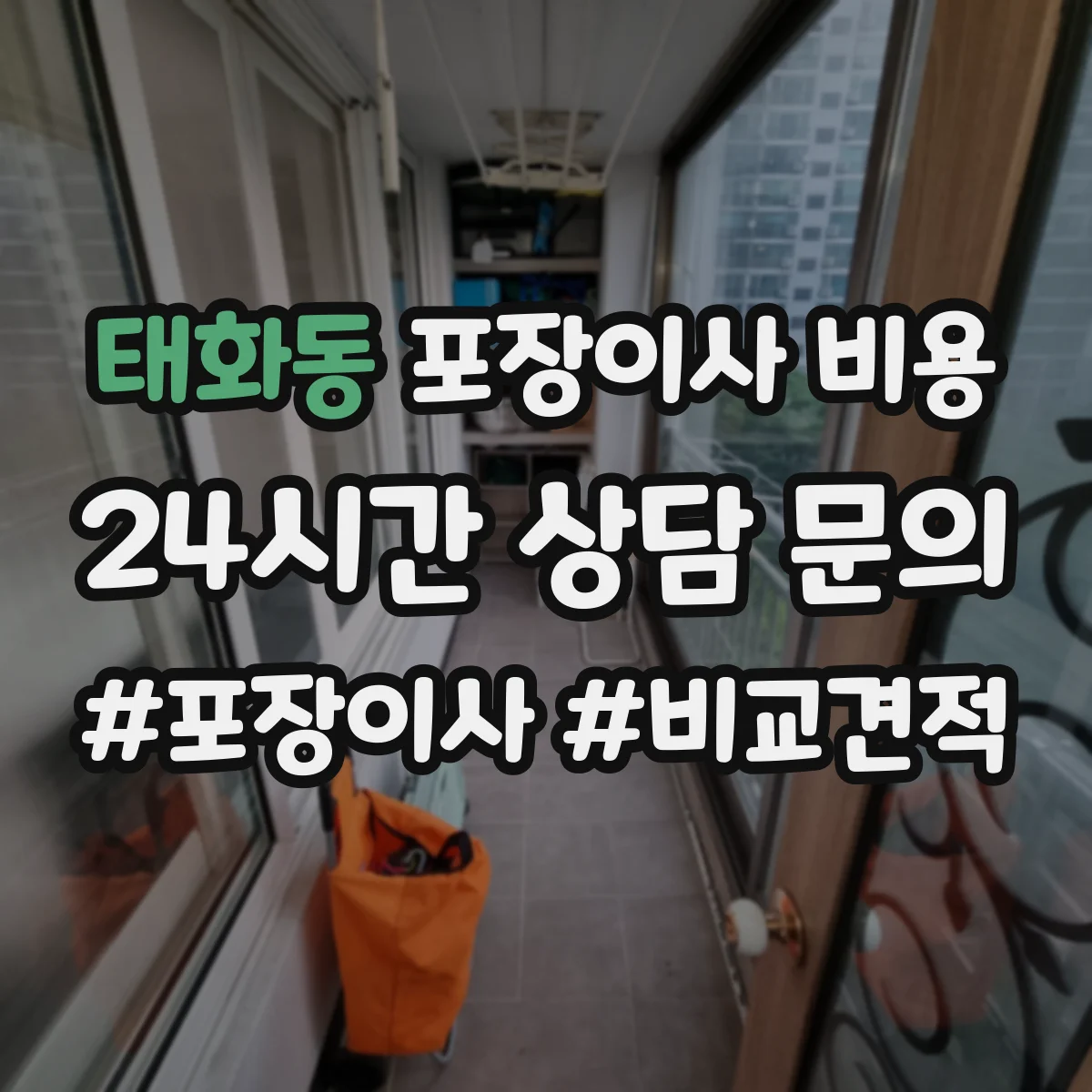태화동 포장이사 비용