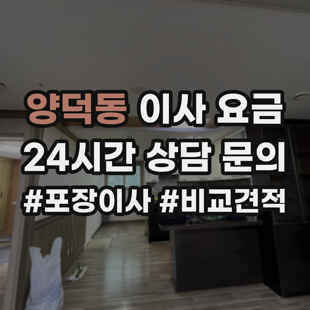 양덕동 이사 요금