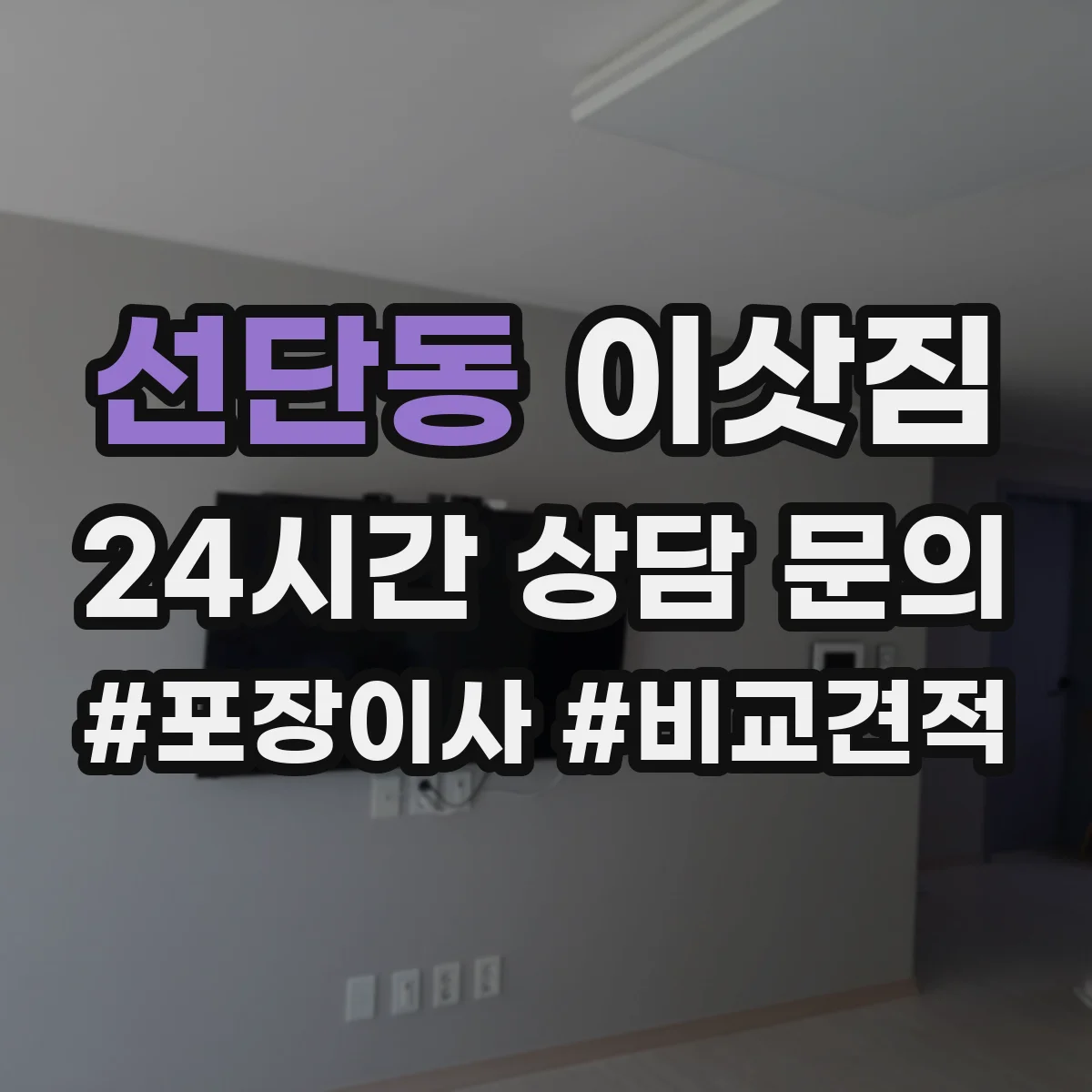 선단동 이삿짐