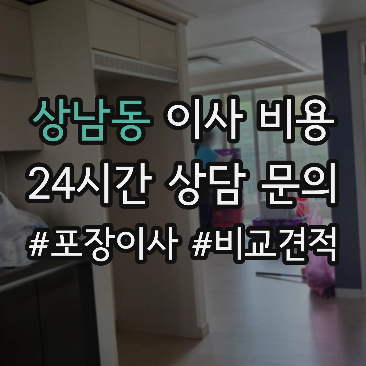 상남동 이사 비용