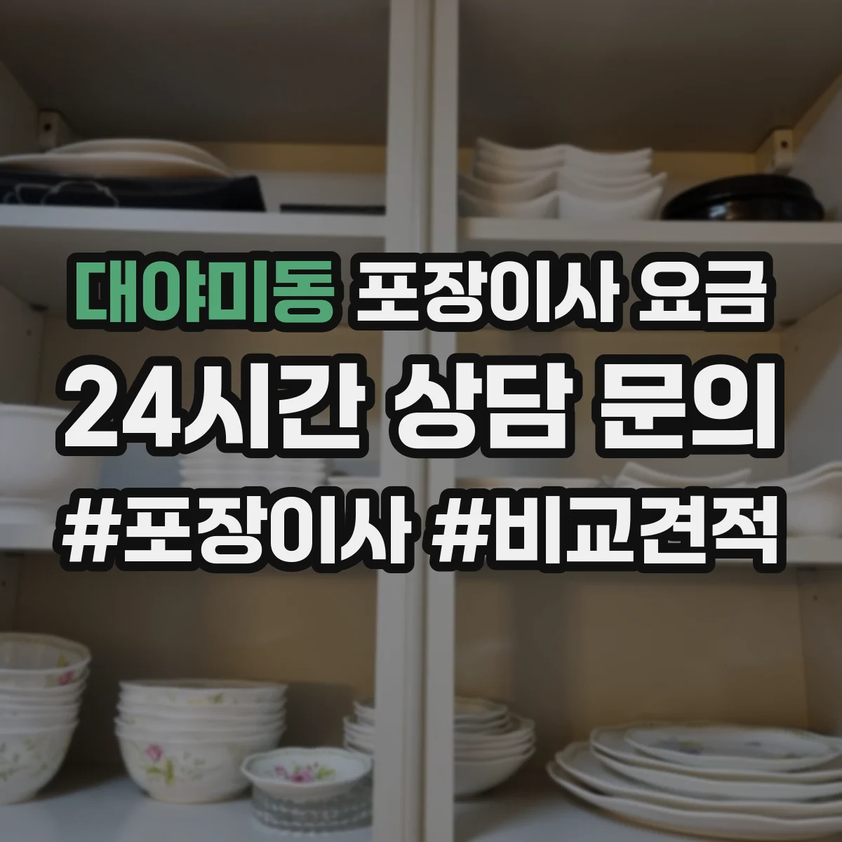 대야미동 포장이사 요금