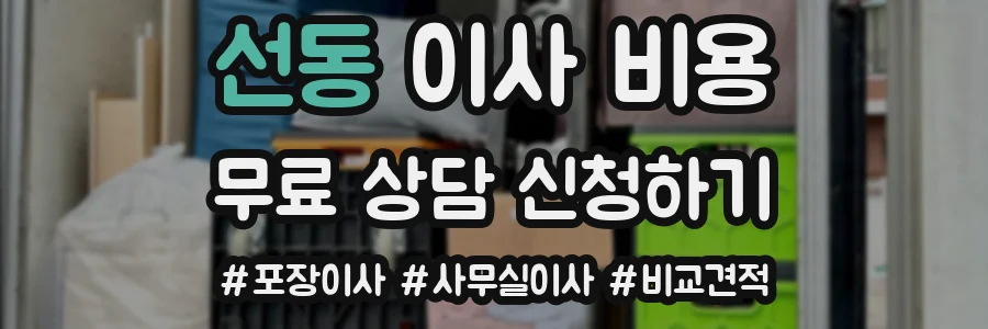 선동 이사 비용